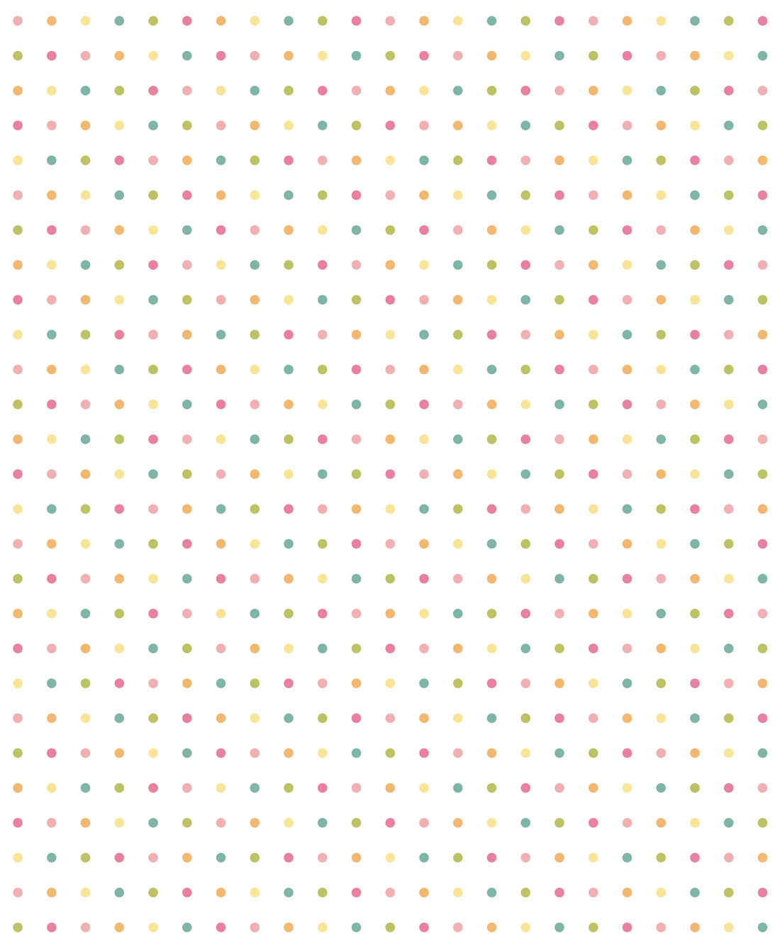 Candy Spots Wallpaper • Pastel Polka Dot Design • Milton & King AUS
