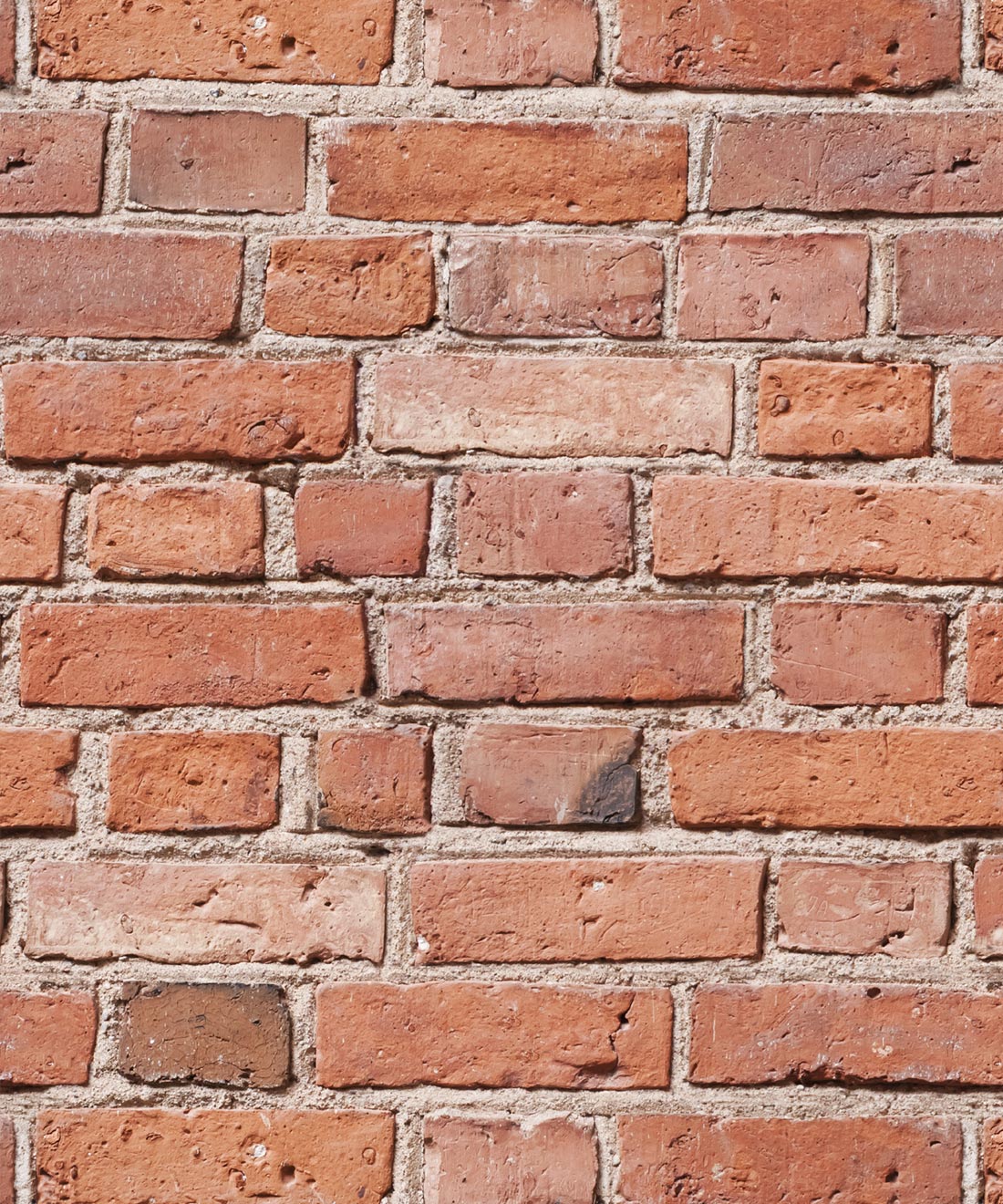 Camden Factory Bricks: Realistic Red Wallpaper