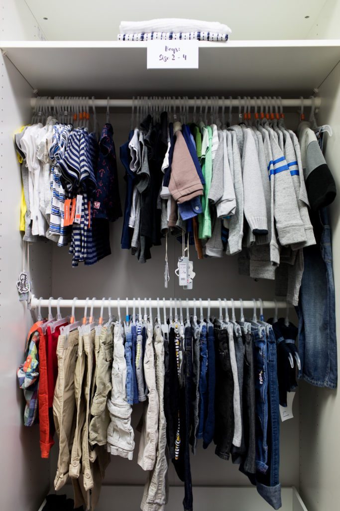 A selection of boys clothing at the Mamas For Mamas charity