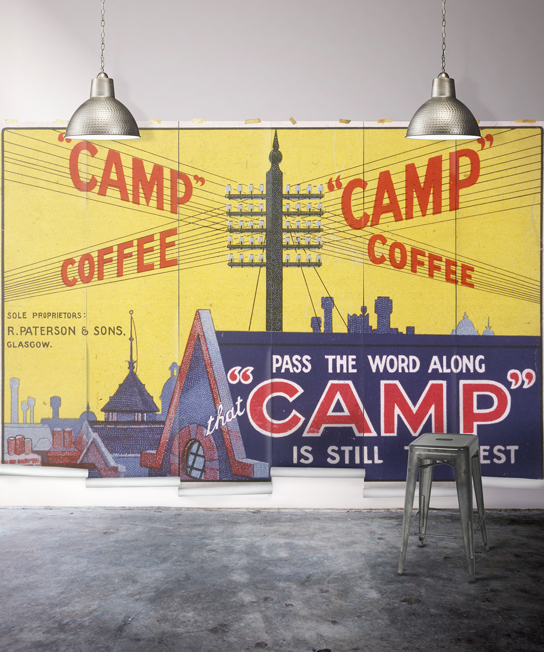 Camp Coffee Mural • Erstwhile • Swatch