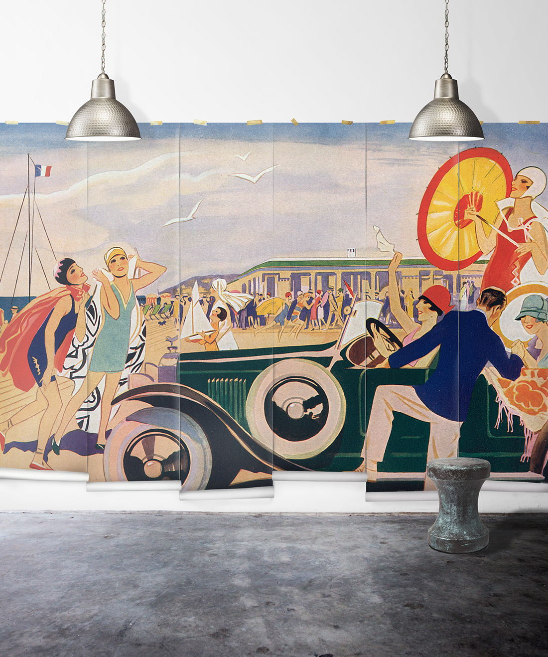 French Riviera Mural • Erstwhile • Swatch