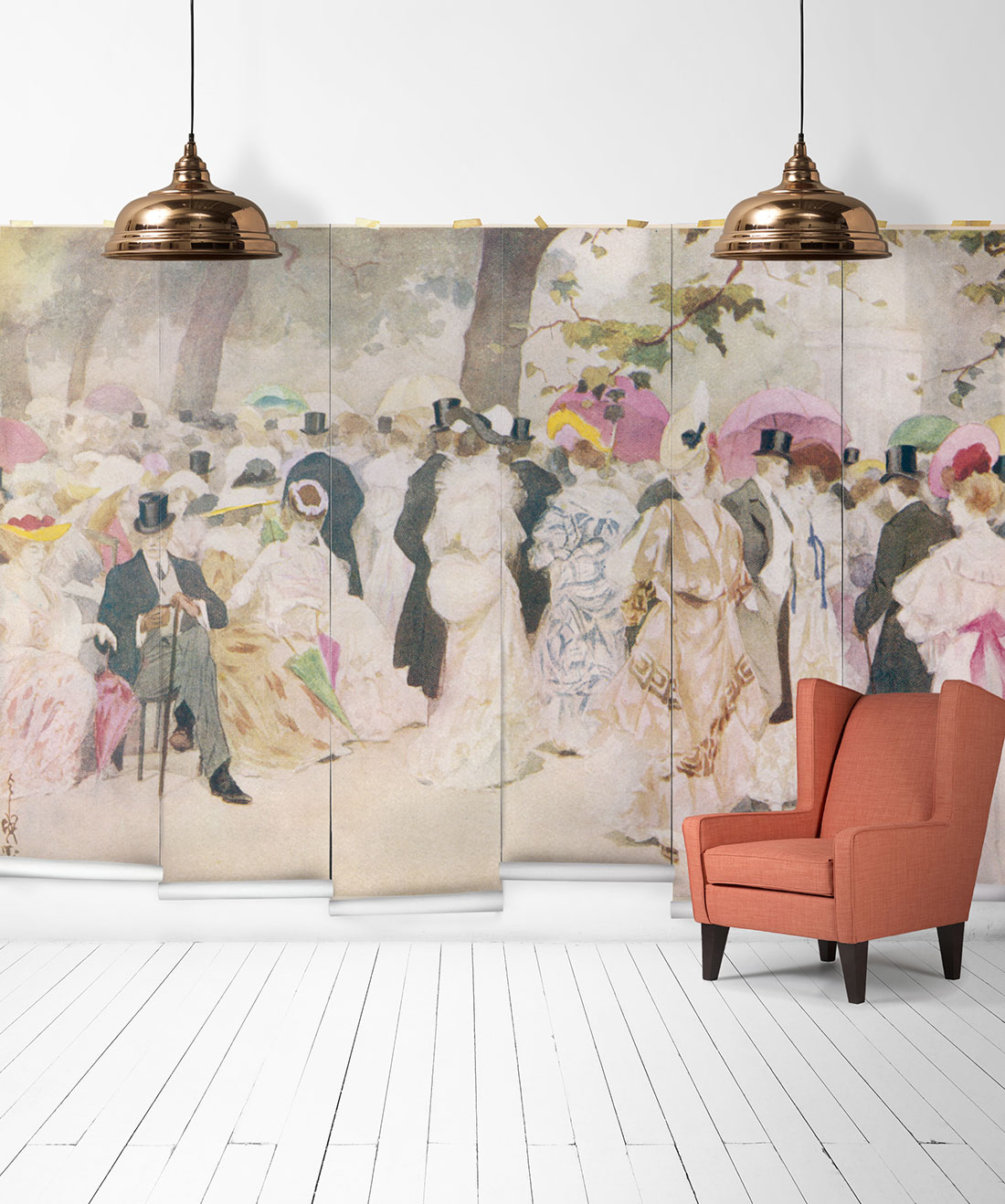 A Jovial Afternoon Mural • Erstwhile • Swatch