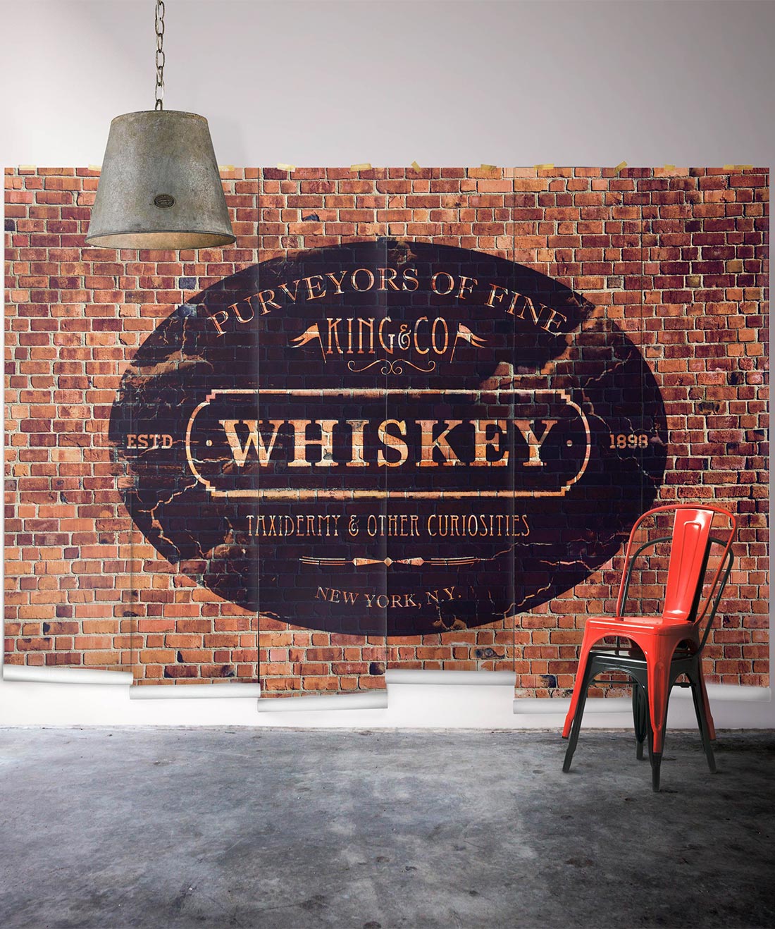 King & Co. Whiskey Mural • Wallpaper Republic • Swatch