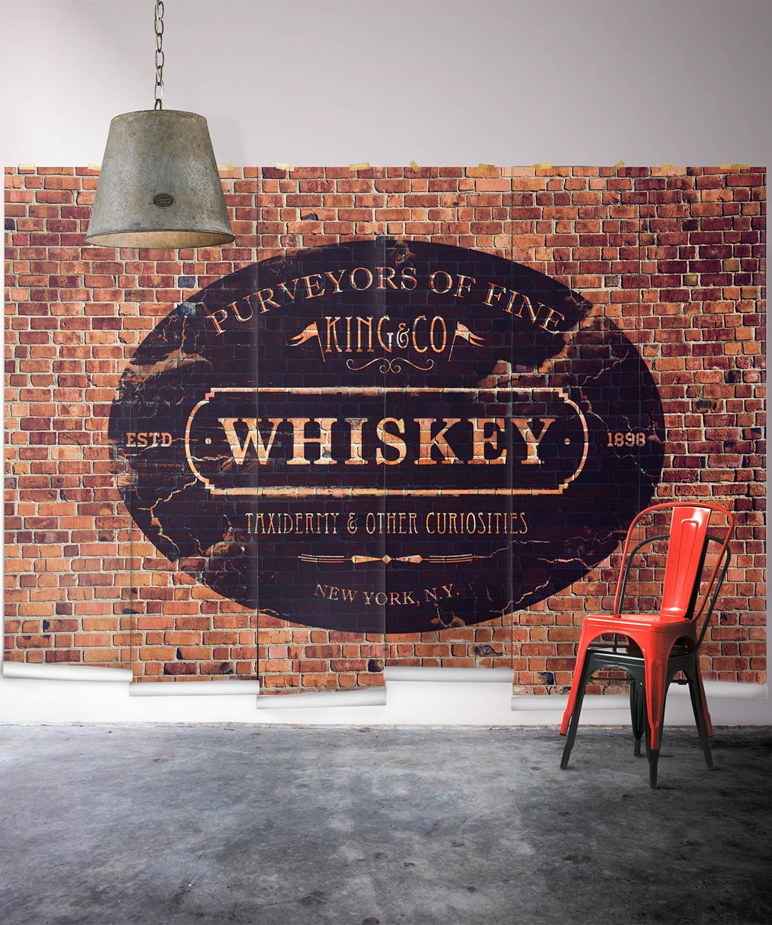 Classic Red Bricks Mural