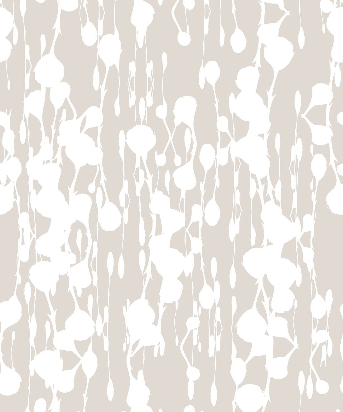 Floss Delight Wallpaper • Ella & Sofia • Stone • Swatch