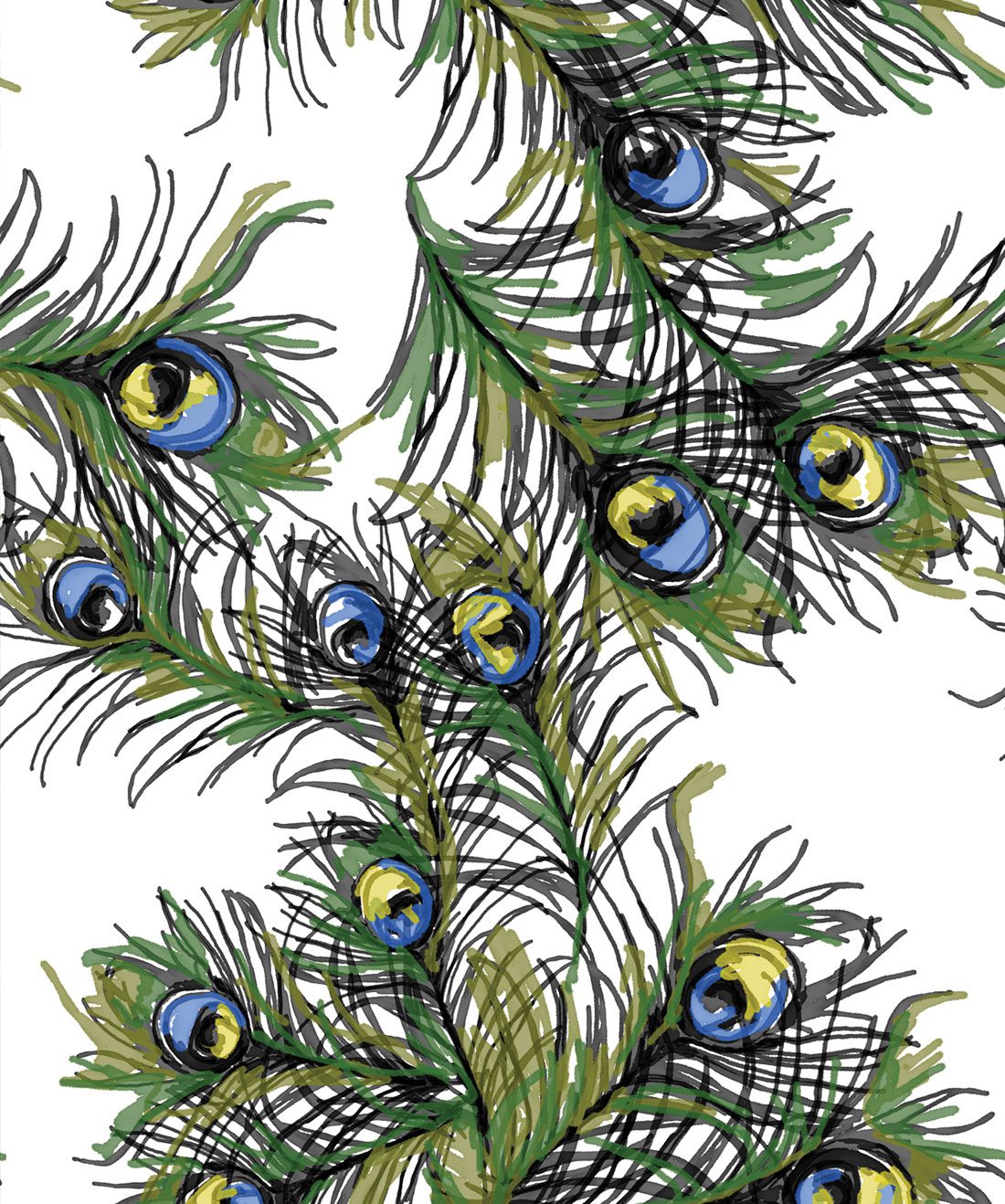 Ruffled Feathers • Peacock Wallpaper • Milton & King Ruffled Feathers • Peacock Wallpaper • Milton & King