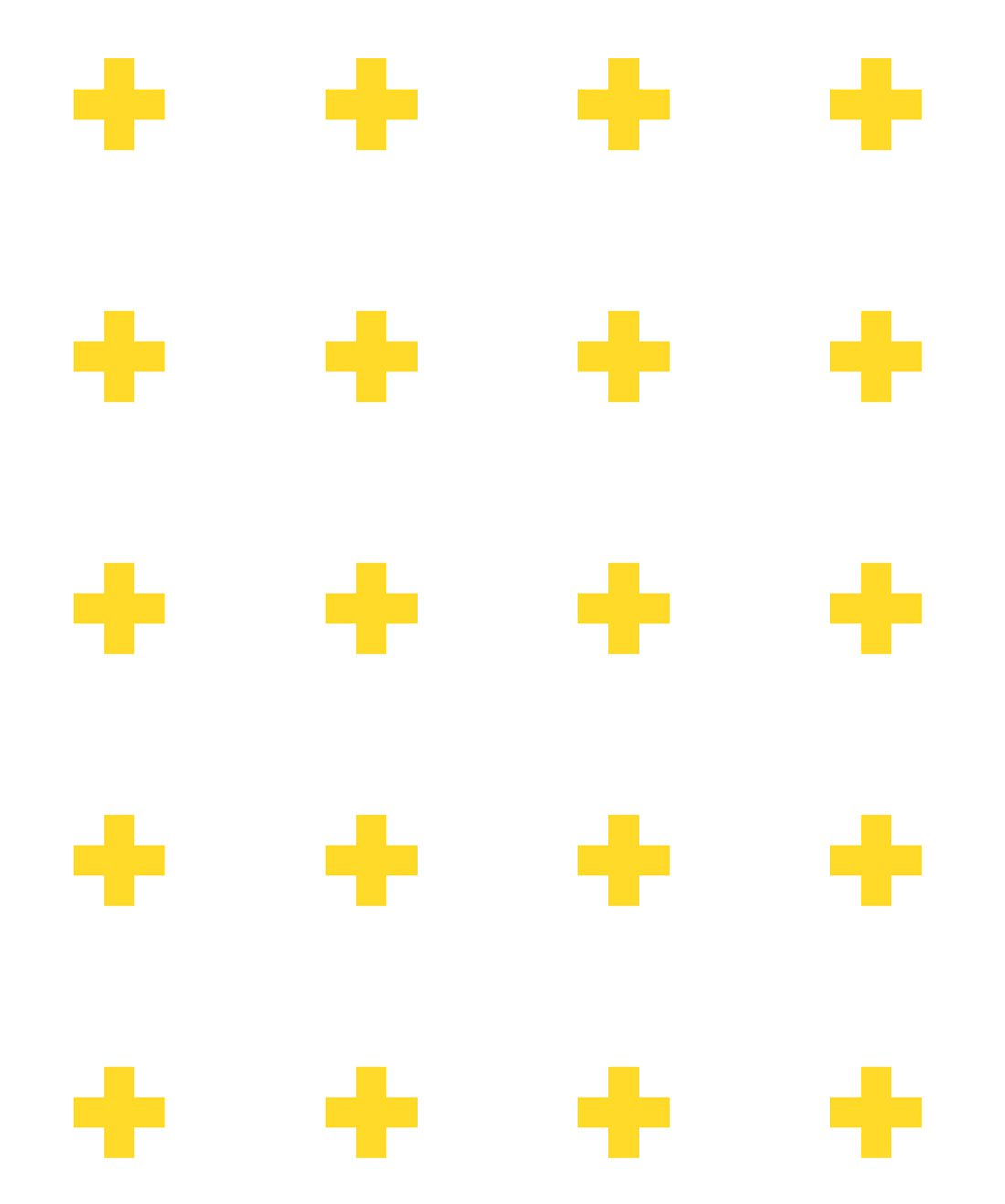 Plus Sign Wallpaper • Ingrid & Mika • Yellow • Swatch