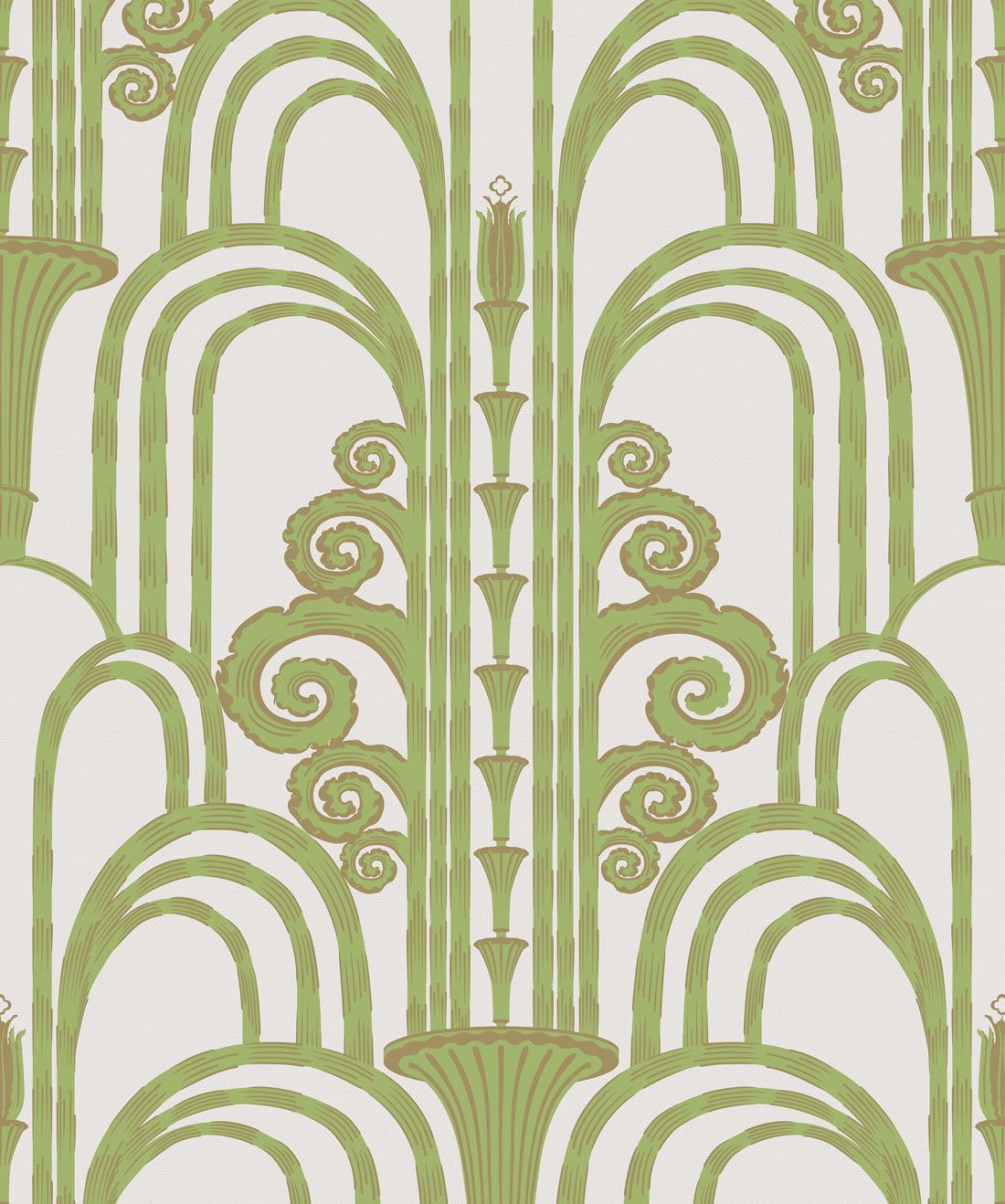 La Fontaine Wallpaper • Kingdom Home • Greenery • Swatch
