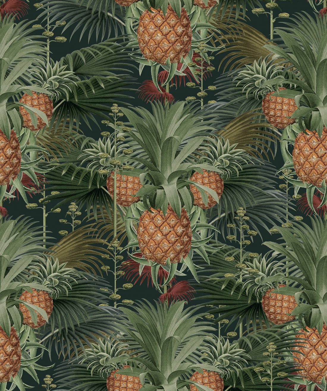 Pineapple Harvest Wallpaper Bold Maximalism Milton King