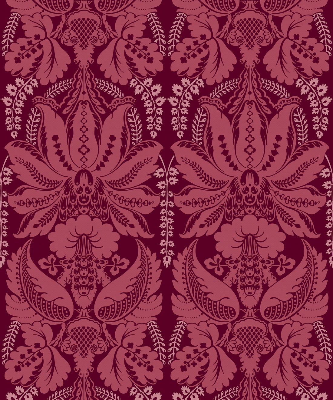 Red And Gold Victorian Wallpaper