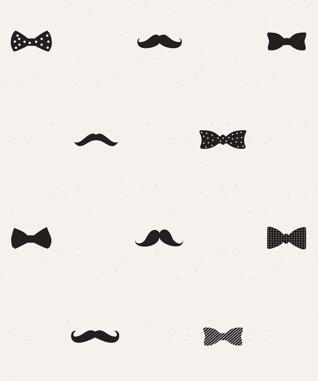 Bow Ties & Mustaches Wallpaper, Cool