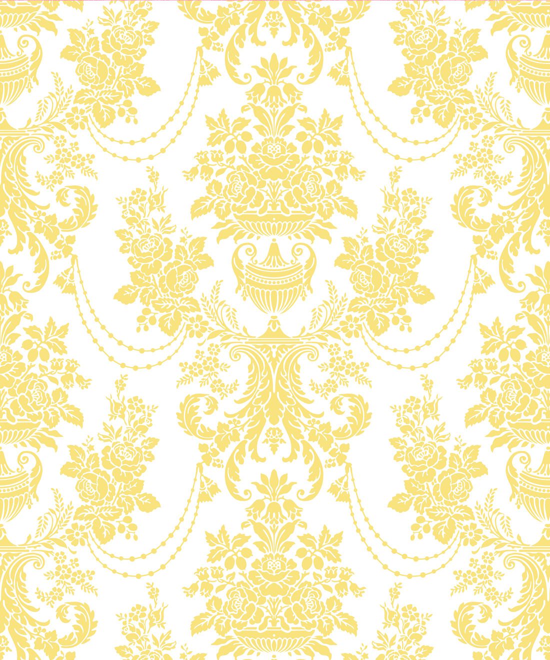 Imperial Wallpaper • Muffin & Mani • Yellow • Swatch