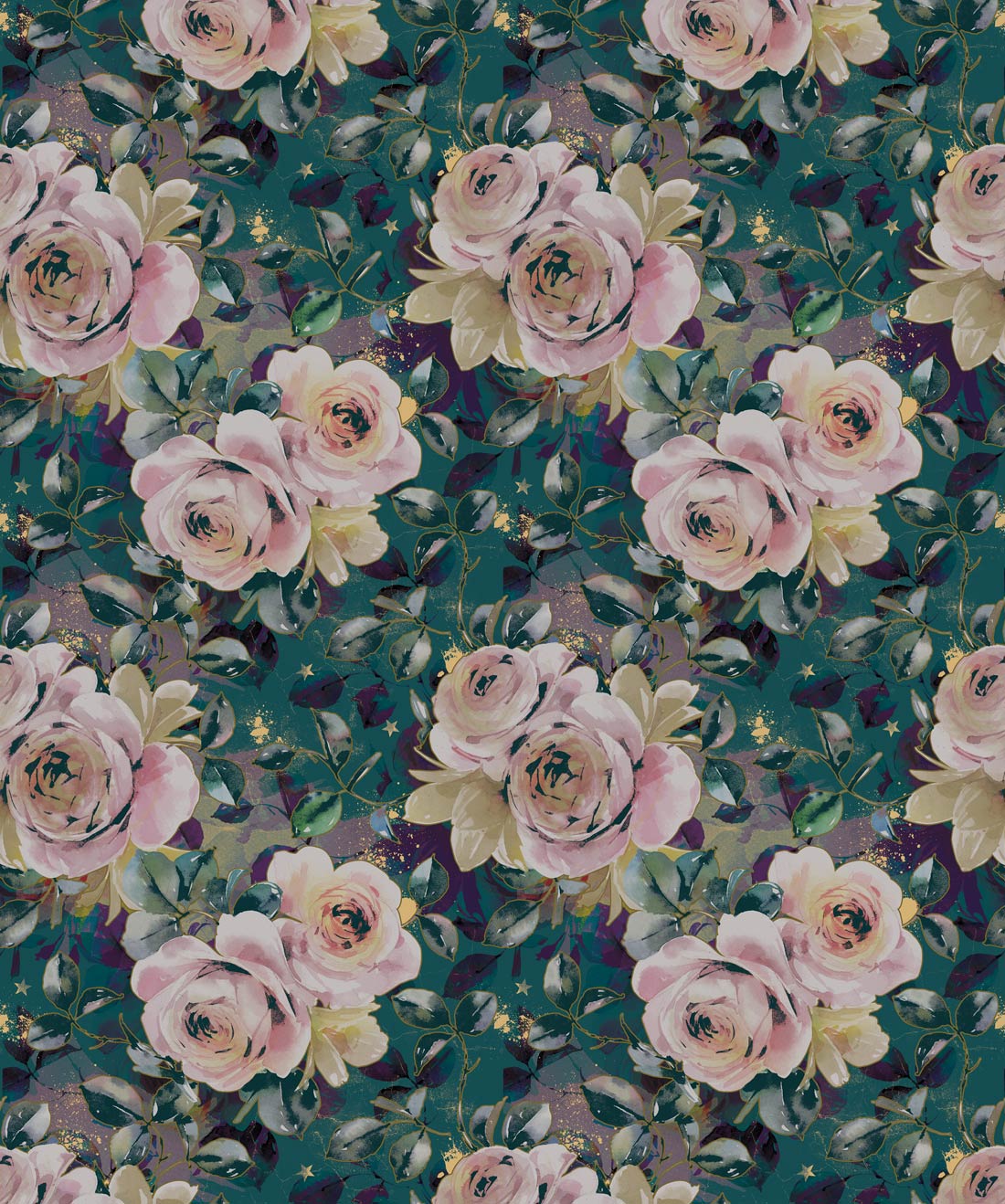 English Roses • Elegant Flower Designer Wallpaper • Milton & King