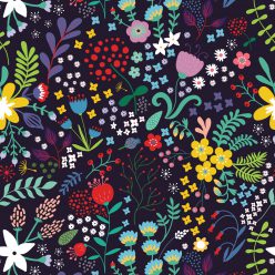 Friday floral is a modern floral wallpaper