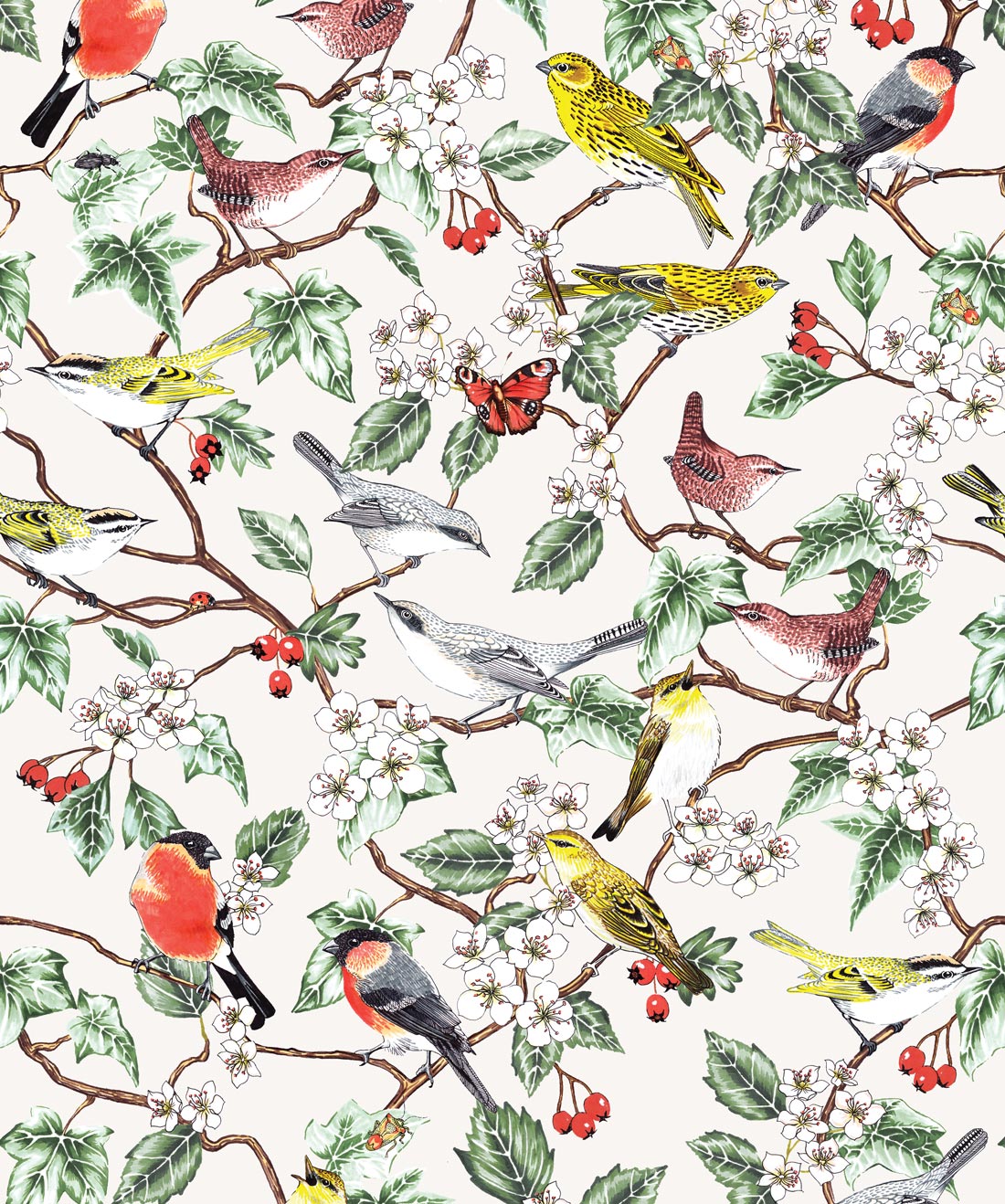 Yasuni Oriental Tropical Bird Wallpaper Holden Paste the Wall Wallpaper Decorating Centre Online