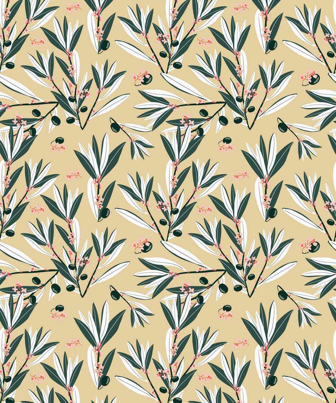 Olive Dapple Wallpaper • Wallpaper Republic • Olive Canvas • Swatch