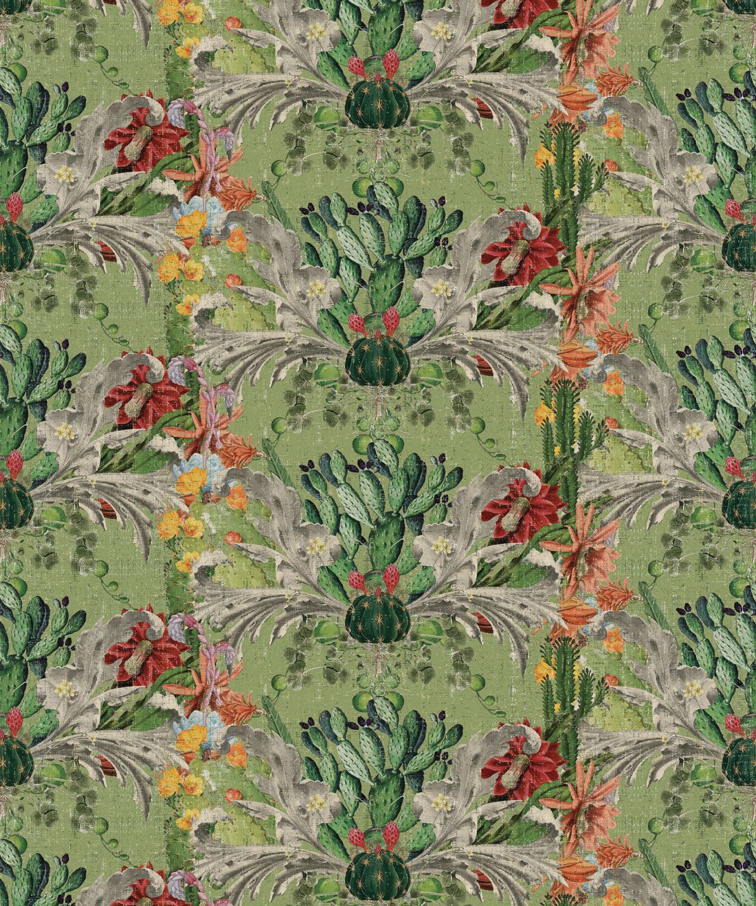 Cactus Wallpaper (Simcox) • Simcox Designs • Verde • Swatch