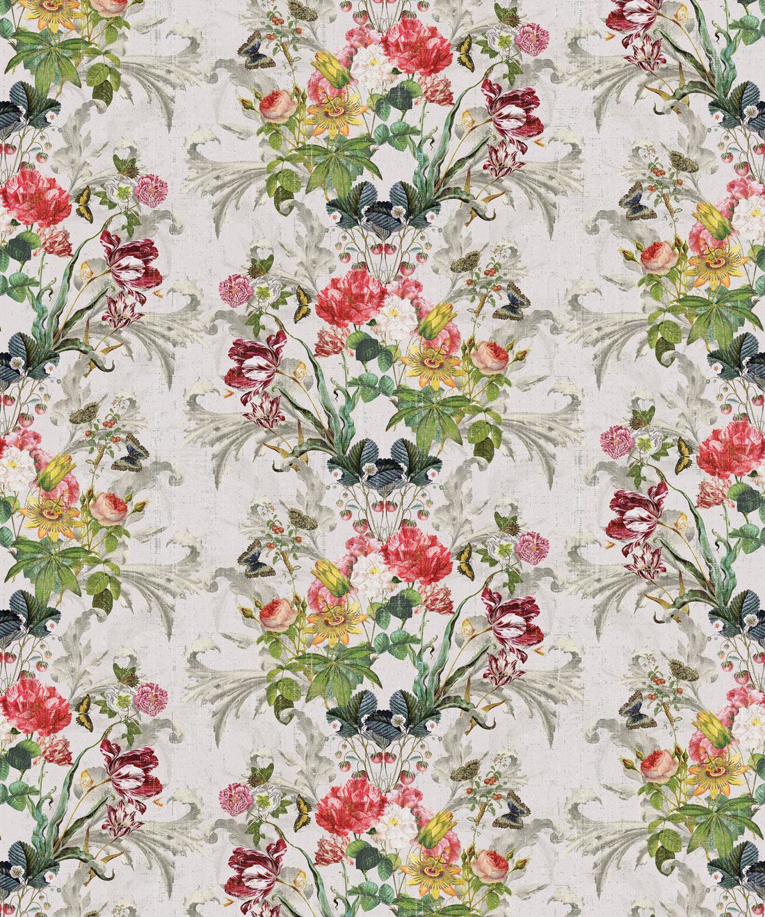 Efflorescence Wallpaper • Simcox Designs • White • Swatch