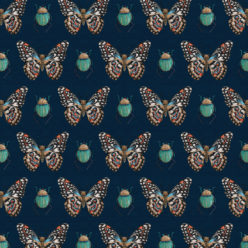 Beetle Butterfly Wallpaper Handcrafted Milton King Usa
