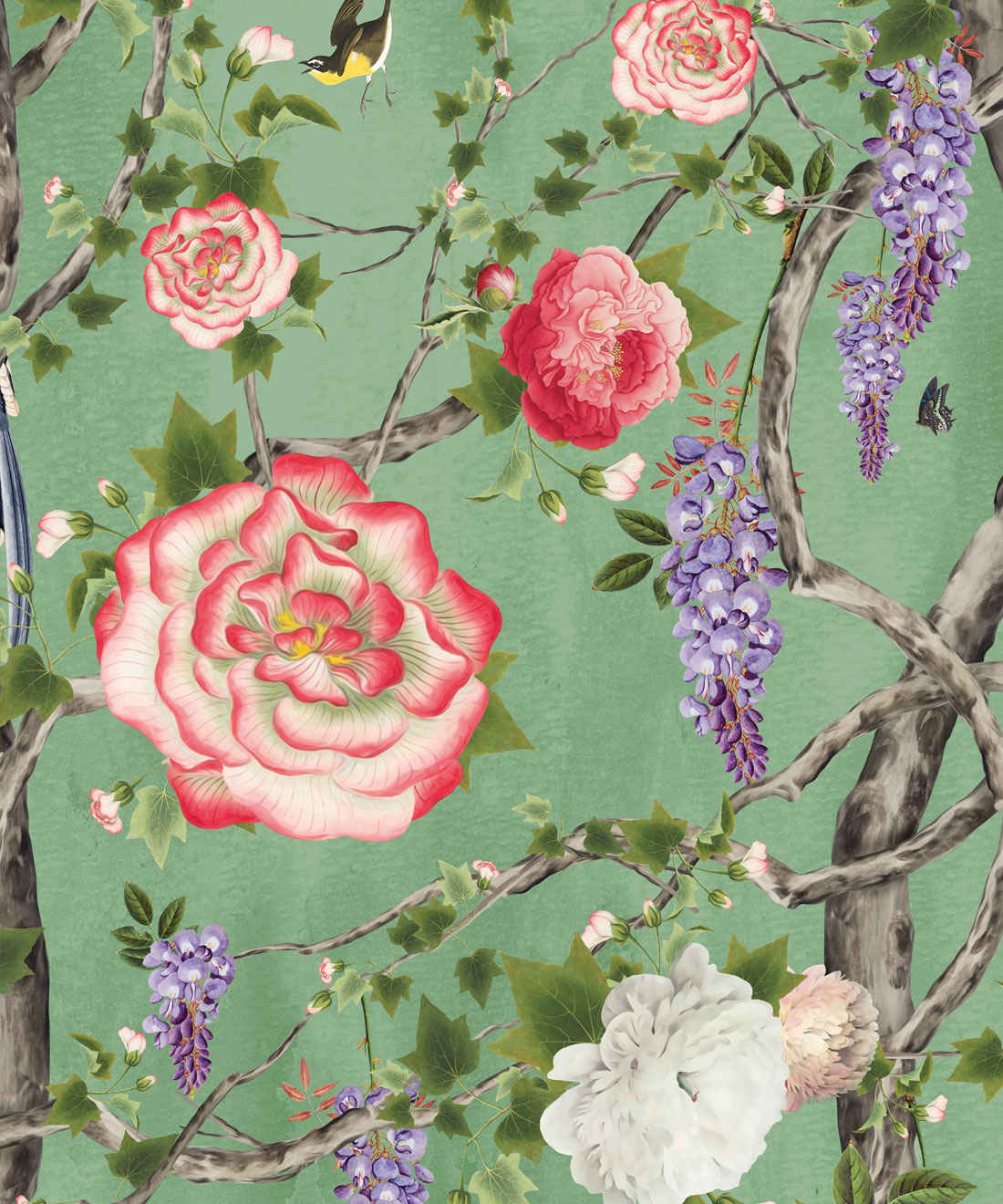 Empress Wallpaper • Kingdom Home • Tea Garden • Swatch