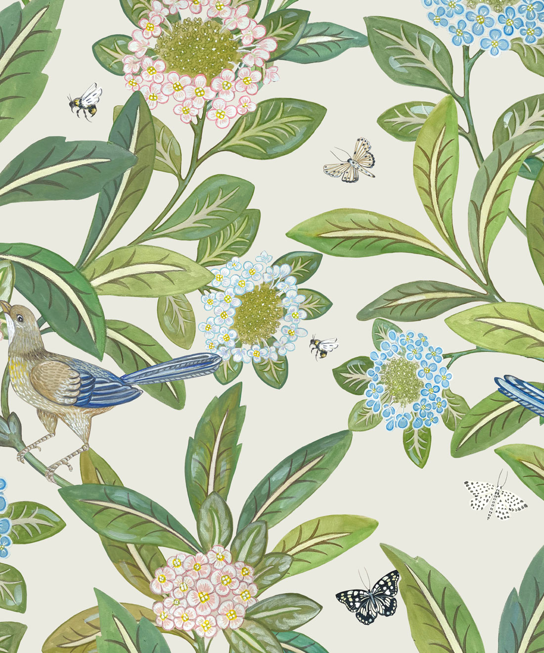 Summer Garden Wallpaper • Beautiful Floral Design • Milton & King
