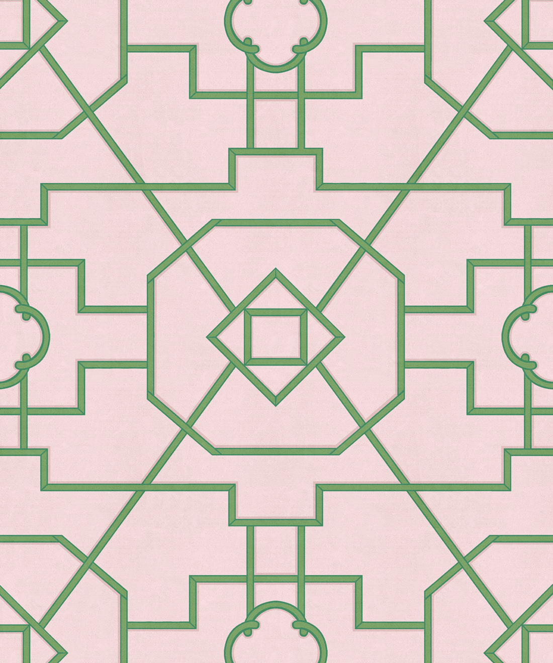 Trellis Wallpaper • Bethany Linz • Pink • Swatch