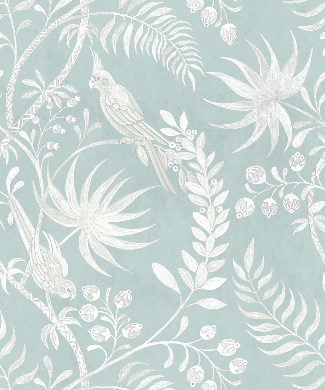 Tropicana Wallpaper • Bethany Linz • Sea Spray • Swatch