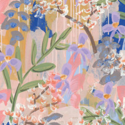 Daphne Wallpaper • Colorful Floral Wallpaper • Tiff Manuell • Abstract Expressionist Wallpaper • Swatch