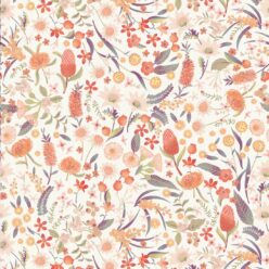 Forest Floral Wallpaper • Australian Flower • Mulberry • Swatch