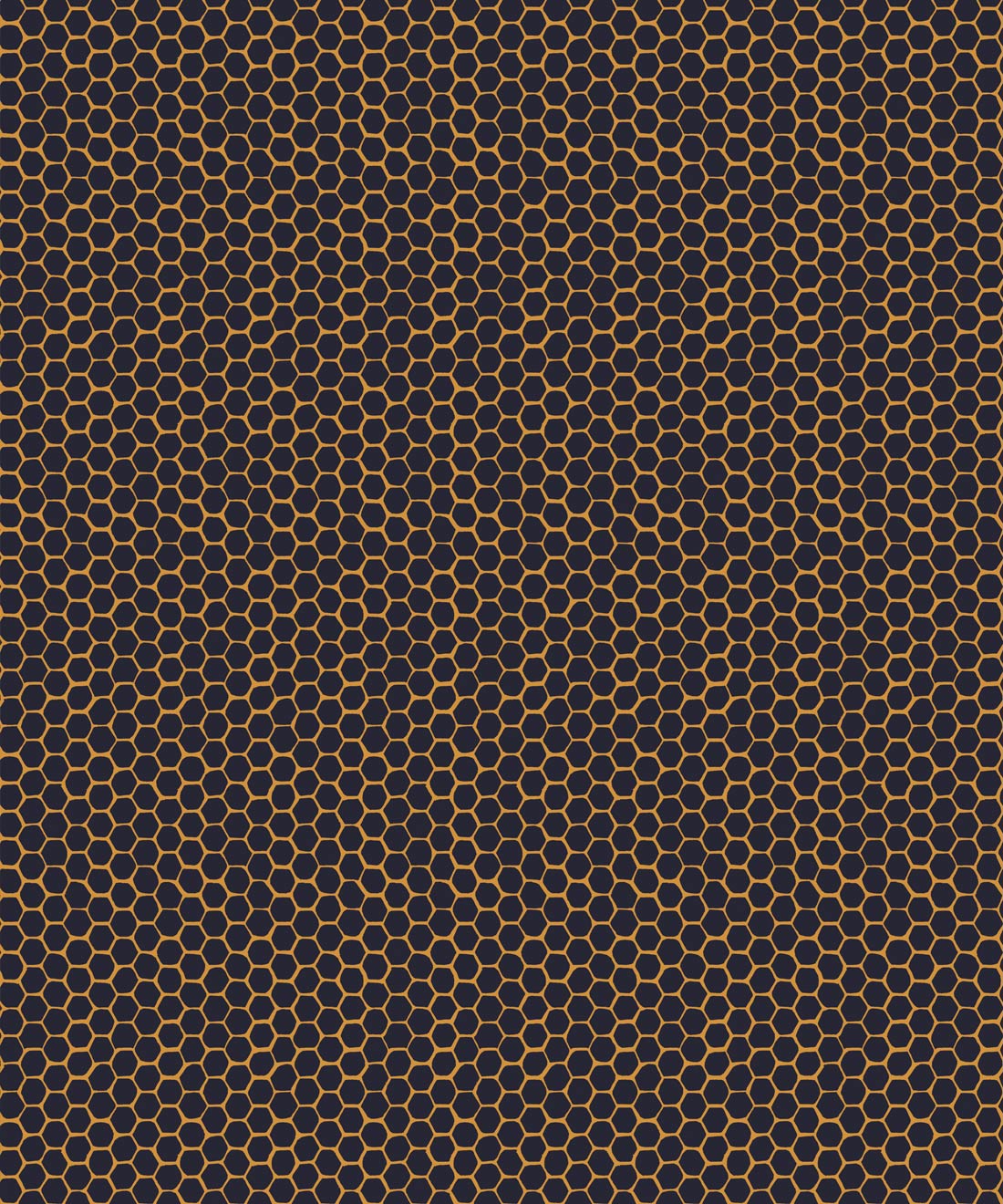 Honeycomb Geo Wallpaper • Hackney & Co • Navy • Swatch