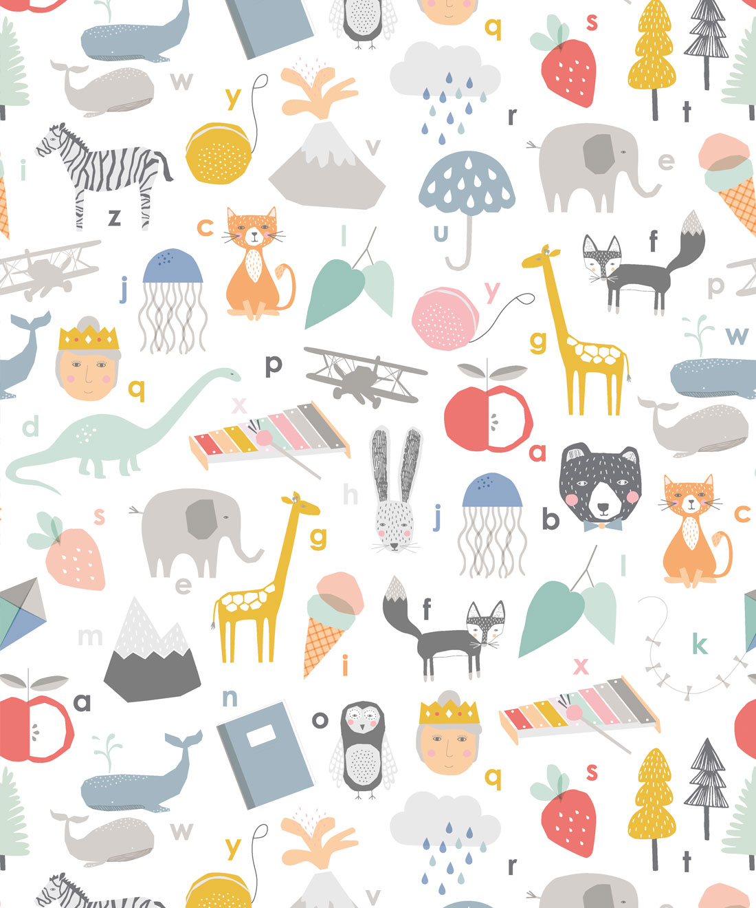 Kids Animals & Jungle Friends Wallpaper Mural | Hovia UK-cheohanoi.vn
