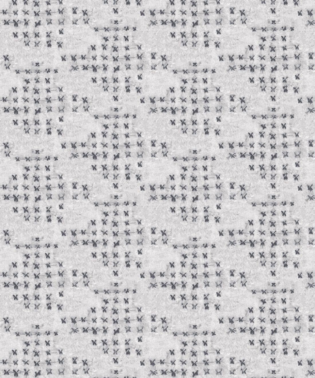 Barre Reverse Wallpaper • Shibori • Silver • Swatch