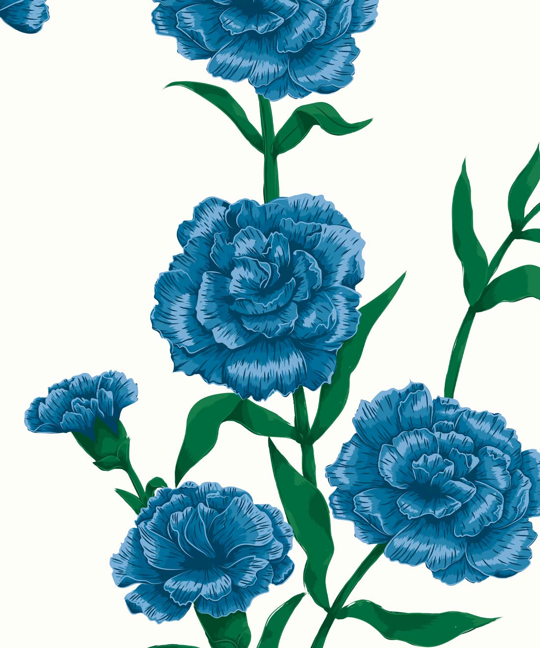 What In Carnation • Large Floral Wallpaper • Milton & King What In Carnation • Large Floral Wallpaper • Milton & King