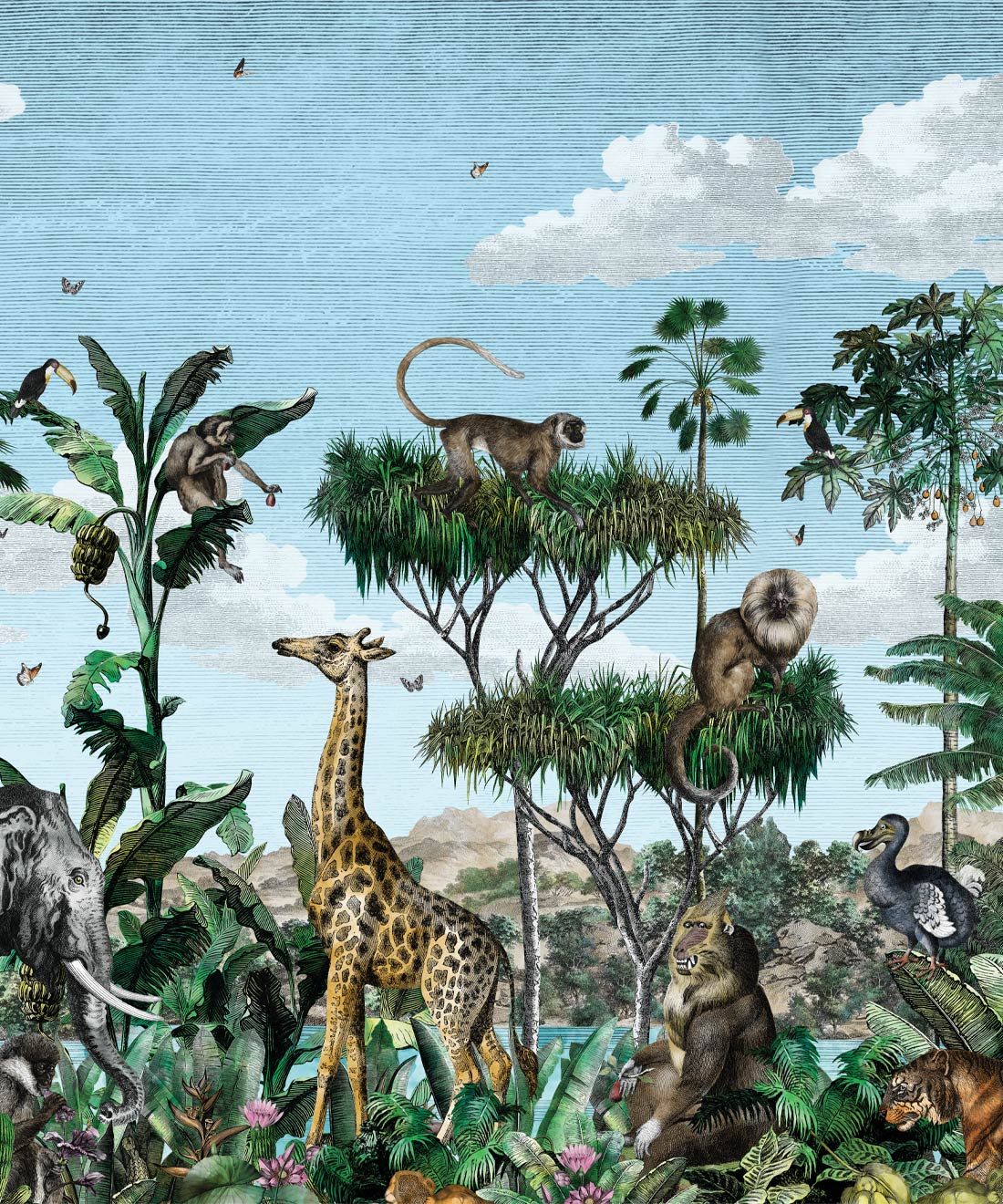 Jungle Animals Wallpaper • Welcome Jungle Friends!! • Milton & King Jungle Animals Wallpaper • Welcome Jungle Friends!! • Milton & King