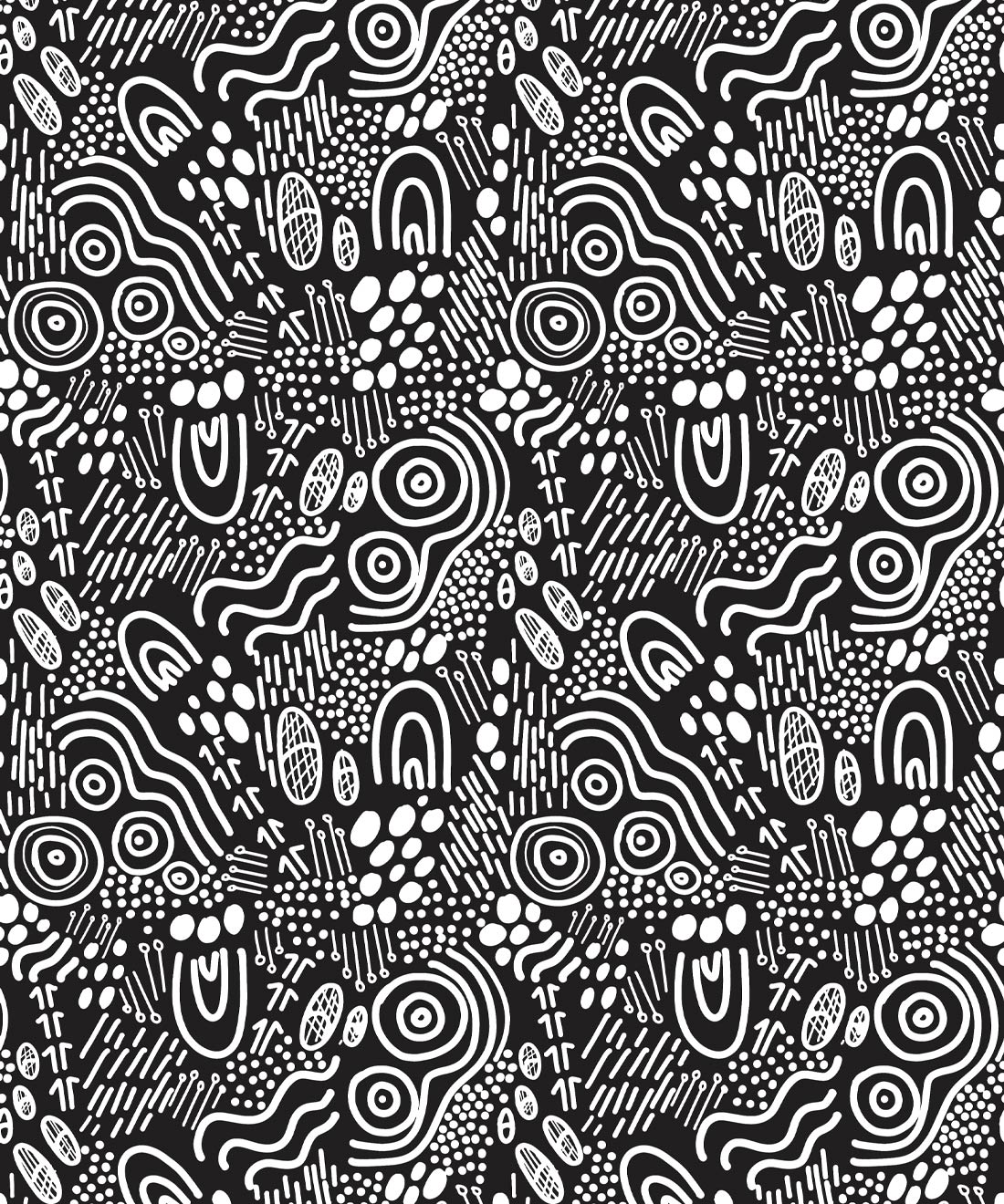 Landscapes Wallpaper • Emro • Black & White • Swatch