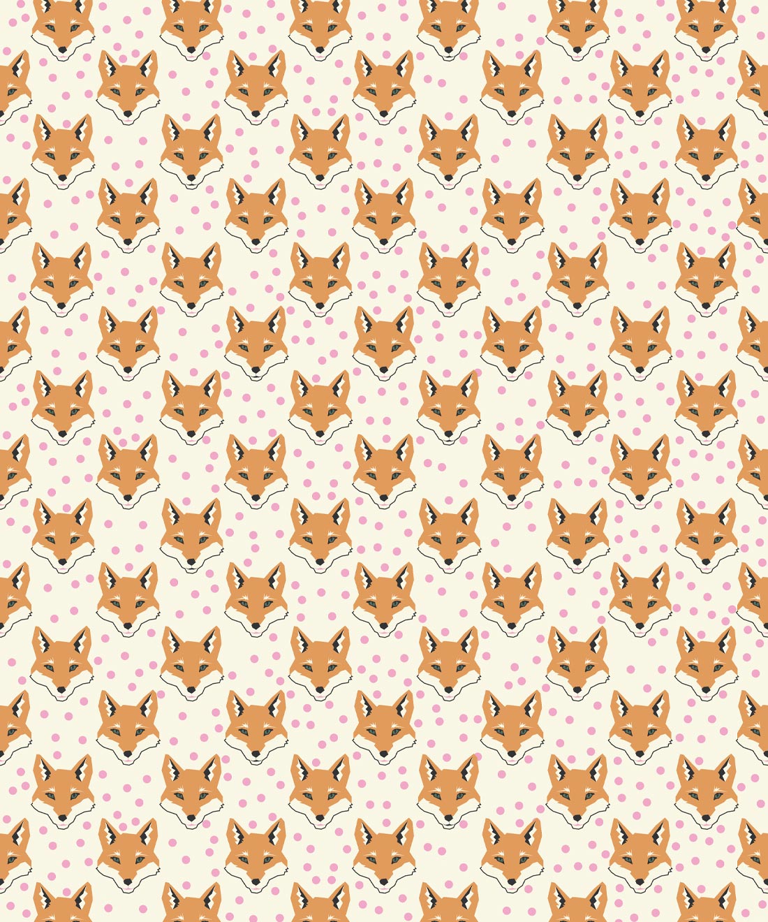 Fox Pattern Background
