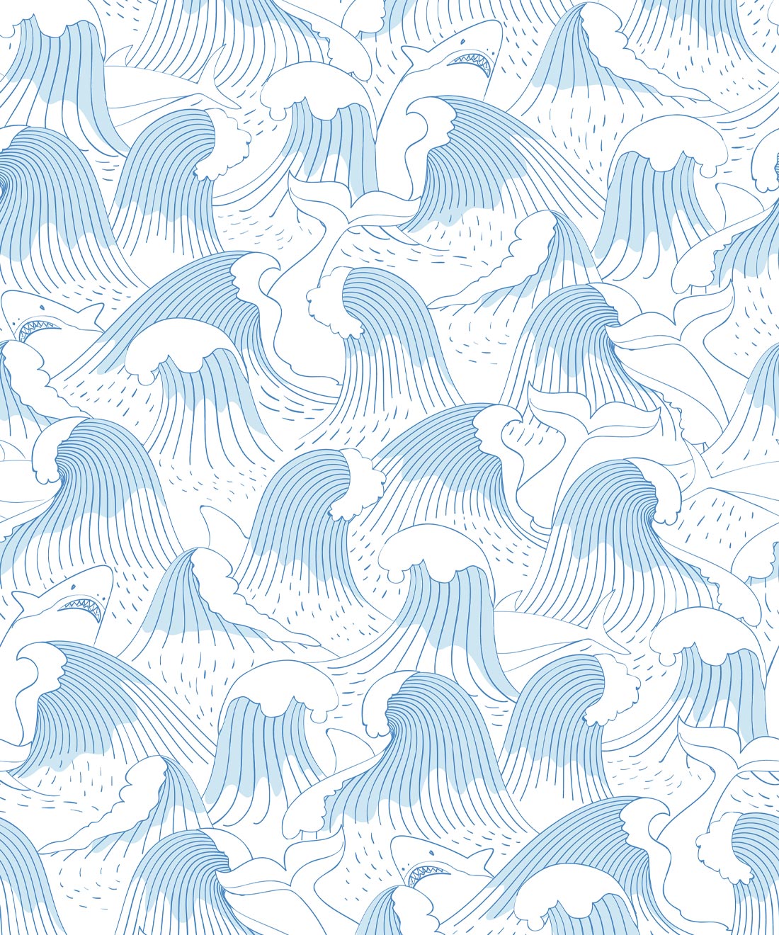 Ripple Wallpaper • Waves & Sharks Wallpaper • Milton & King Ripple Wallpaper • Waves & Sharks Wallpaper • Milton & King