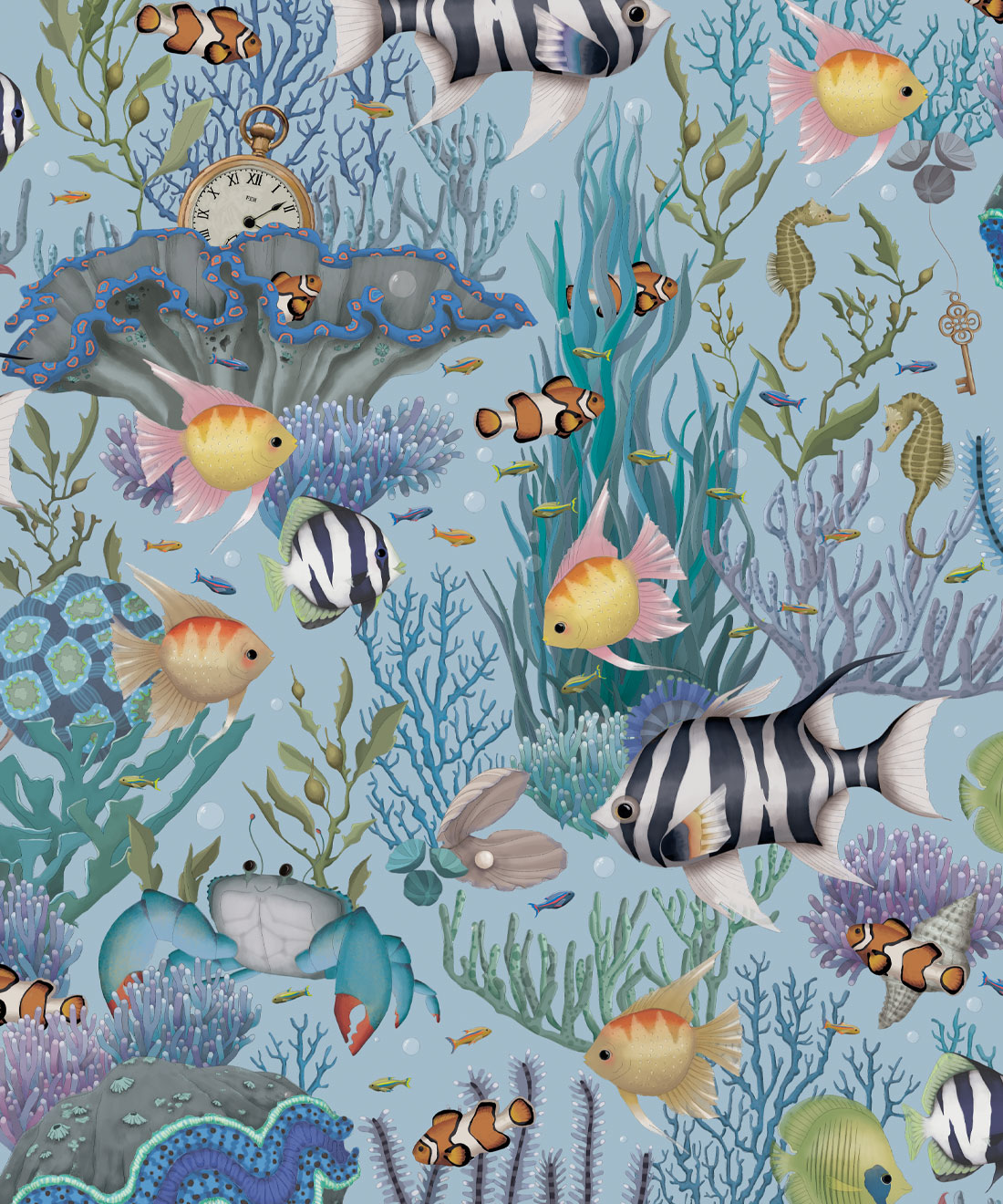 Coastal  Nautical Wallpaper  Coastal Chic Wallpaper by Livettes   Livettes EU