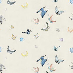 Butterflies Wallpaper • Beige • Swatch