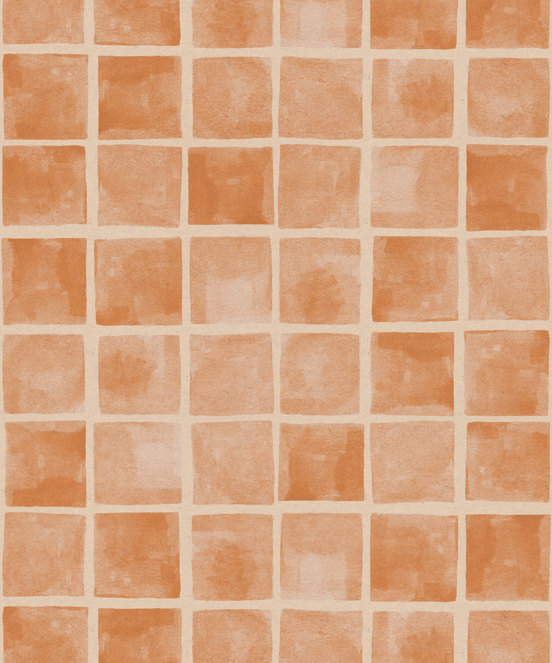 Carrée Wallpaper • Saint Pierre Australia • Sienna Light Peach • Swatch