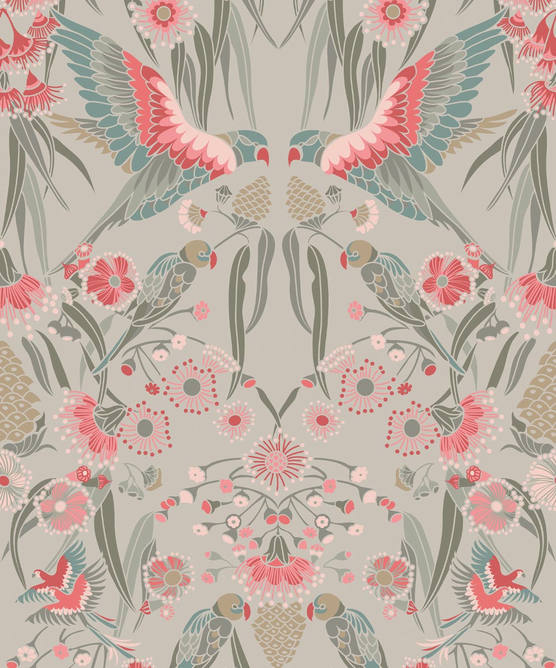 Bamboo Wallpaper • Bird Design • Milton & King USA
