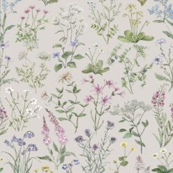 Wallpaper Republic - Floral Emporium Collection - Wild Meadow - Stone - Swatch