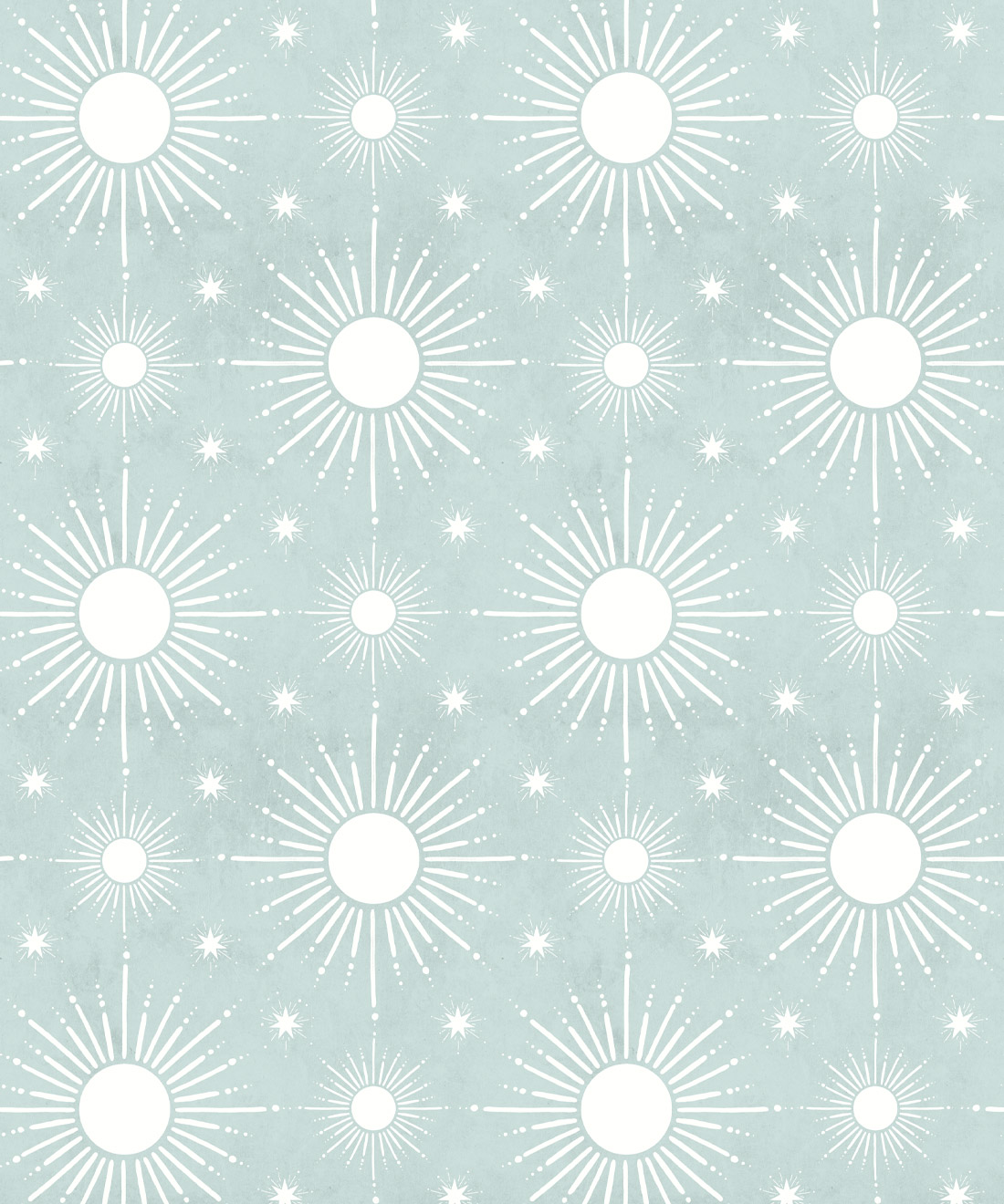 Sun Light Star Bright Wallpaper • Bethany Linz • Sea Spray • Swatch