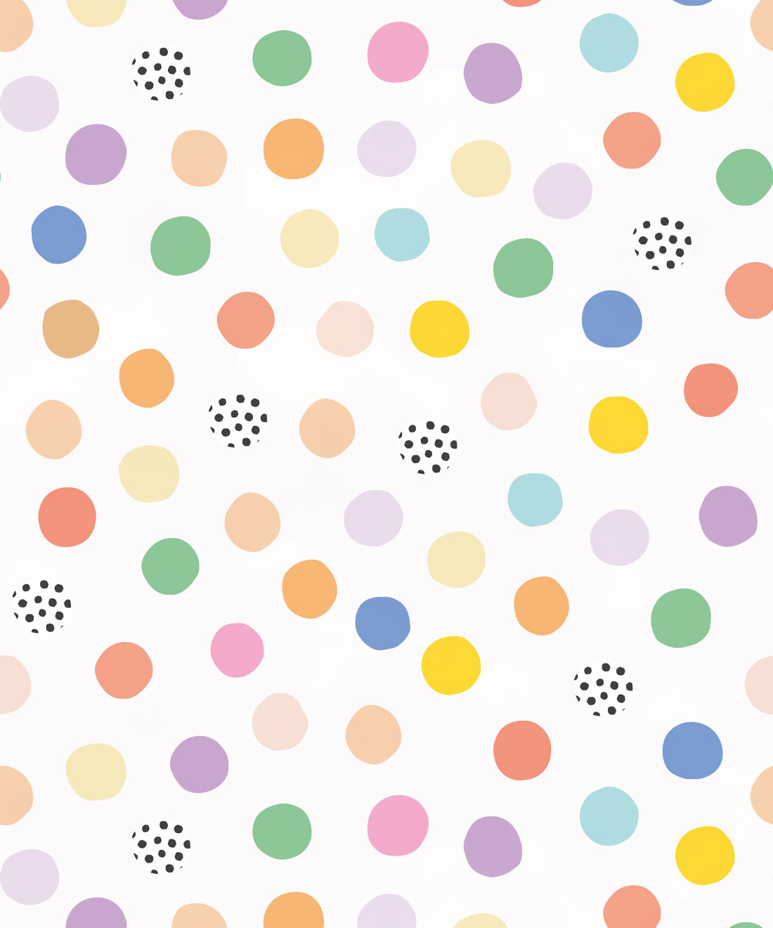 Happy Confetti Wallpaper • Dots In Polka Dots • Milton & King USA