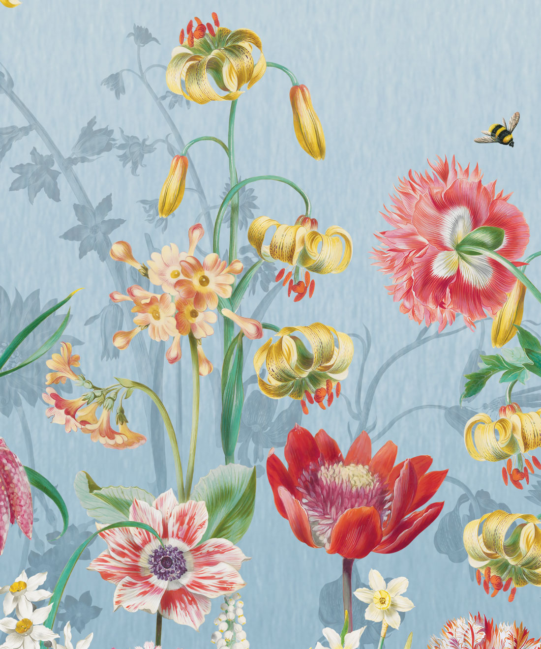 Jardin Mural • Garden Flowers Mural • Milton & King