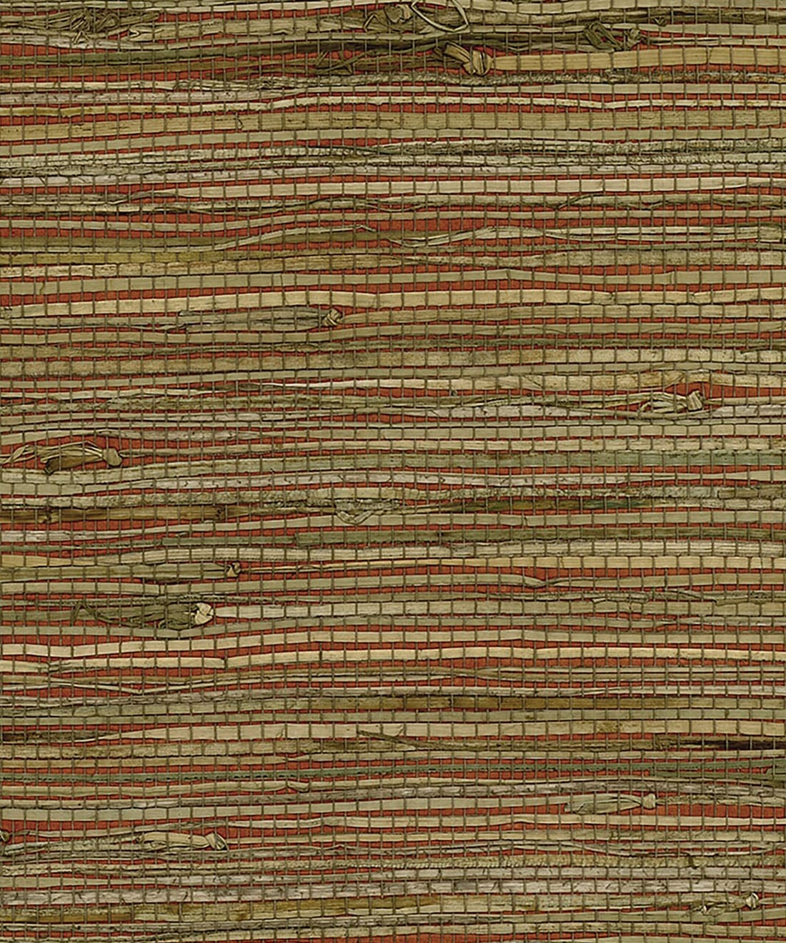 Rushcloth Grasscloth Wallpaper • Grasscloths & Naturals • Red • Swatch