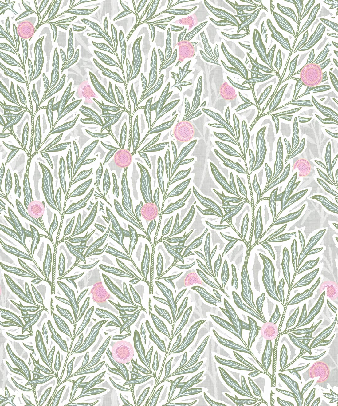 Linen Seagrass Wallpaper • La Semilla Casa • Forest Jena • Swatch