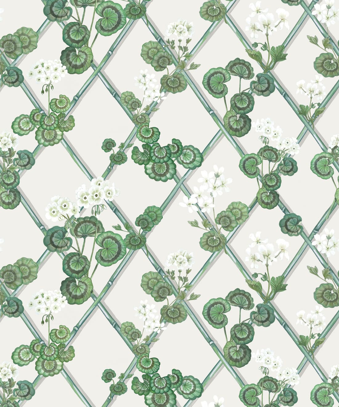 Primrose Garden Wallpaper Primrose Garden Wallpaper • Maine House Interiors • Green • Swatch