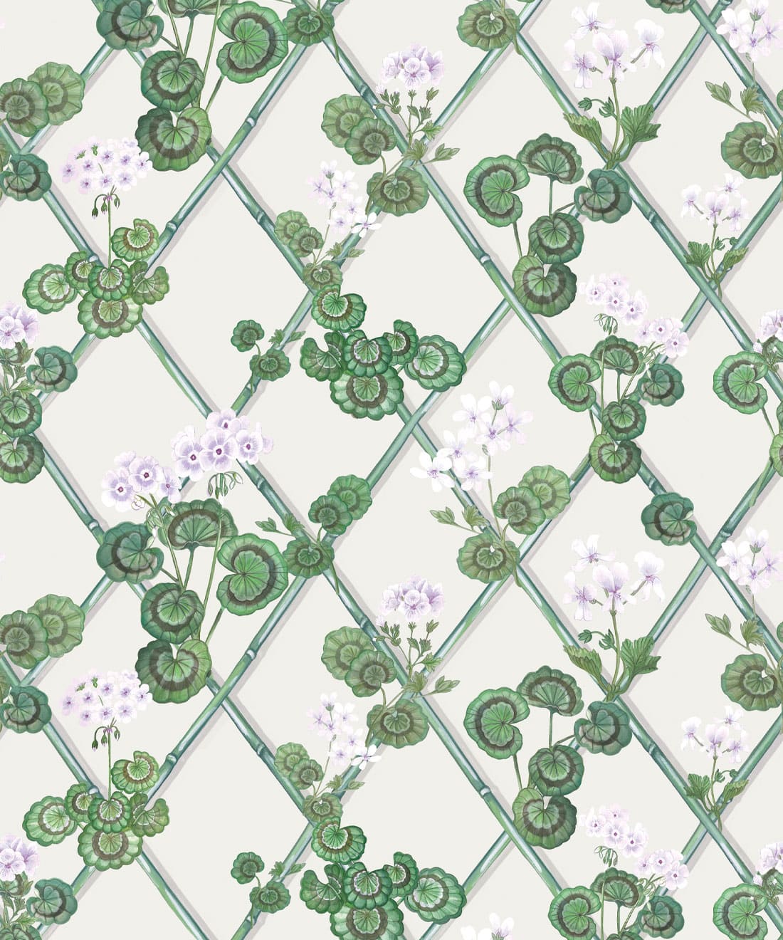 Primrose Garden Wallpaper Primrose Garden Wallpaper • Maine House Interiors • Lilac • Swatch