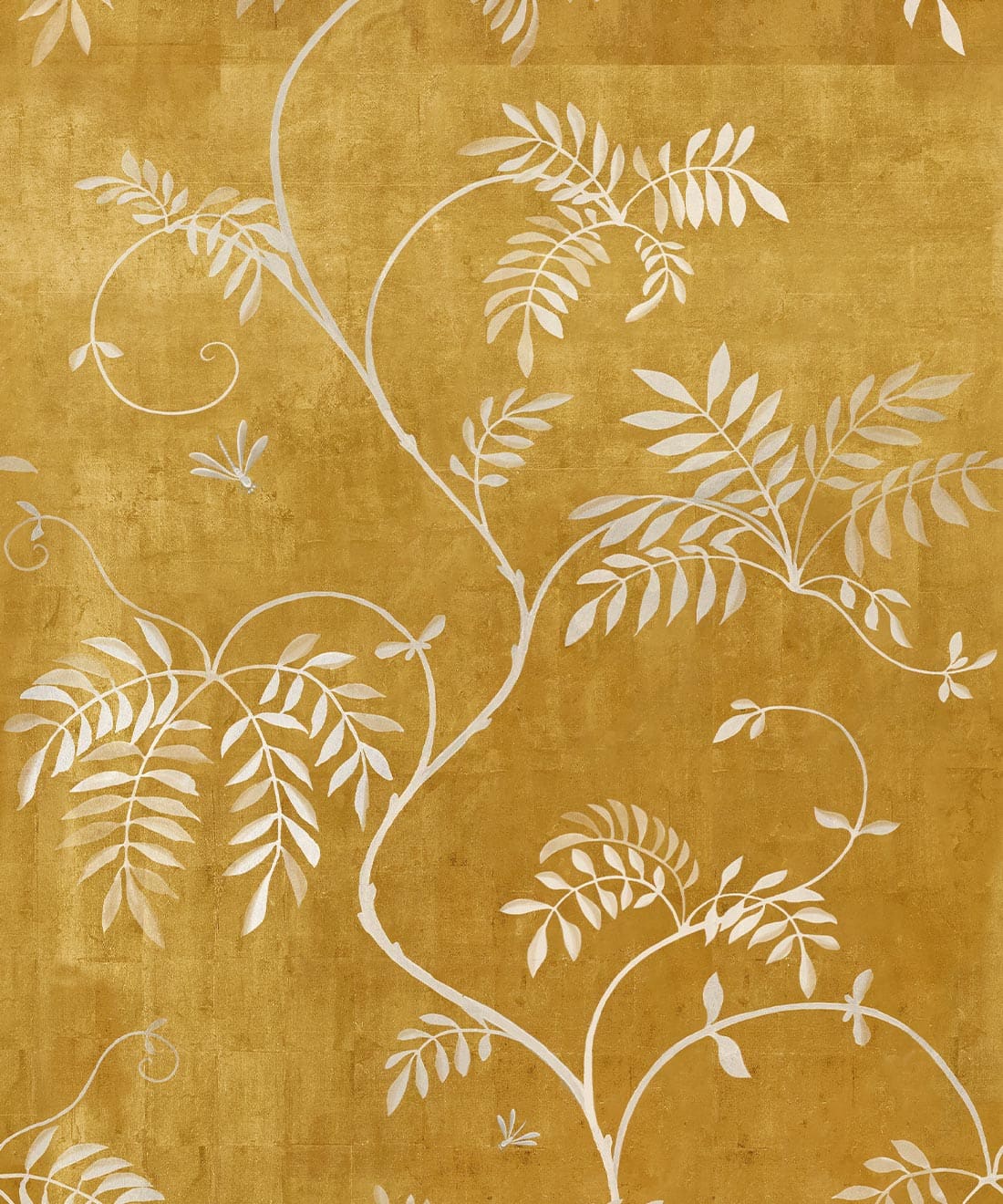 Wisteria Vine Wallpaper • Bethany Linz • Gold • Swatch